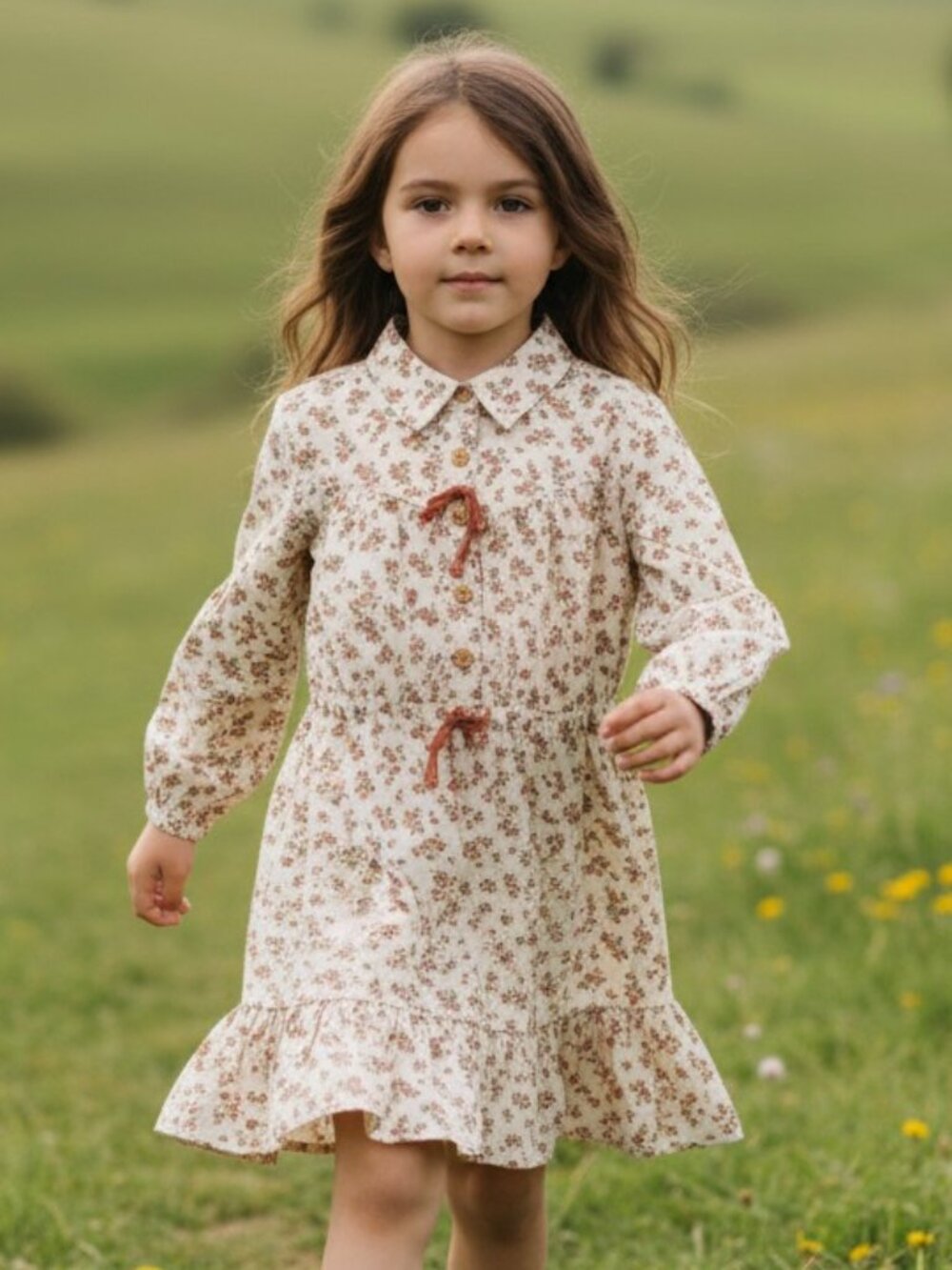 Vignette Floral Fall Winter woven dress size 5